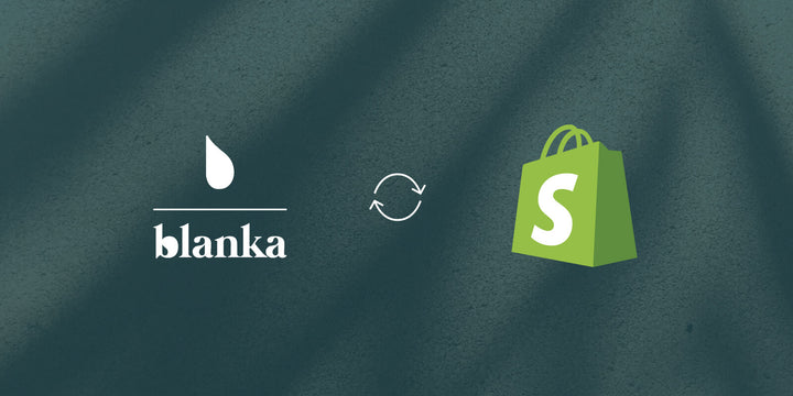 Shopify Integration for Blanka's easy to use app to create your own branded beauty product line