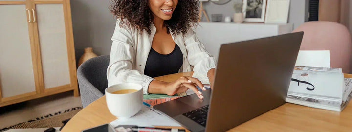 Person working on the computer