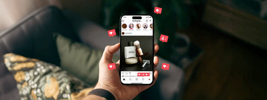 Social media on a phone getting thumbs up