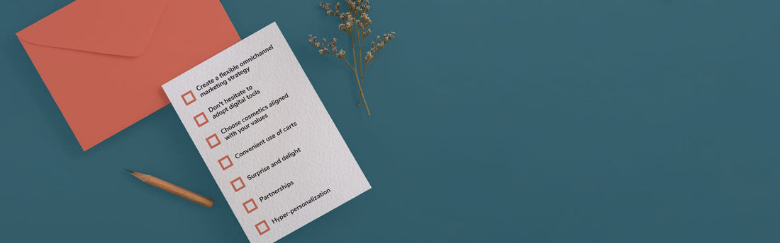 A checklist pad on a desk, surrounded by office supplies, emphasizing productivity and organization for task management or business planning