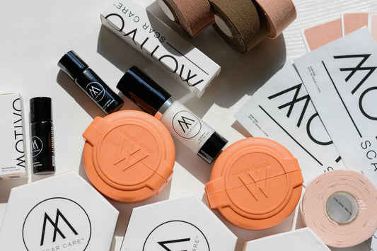 Motivo custom formulated skincare for scar care with Blanka