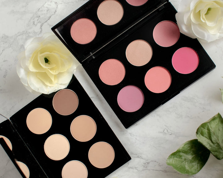 Eyeshadow palettes for all skintones you can brand with your own logo. Build your brand with Blanka.
