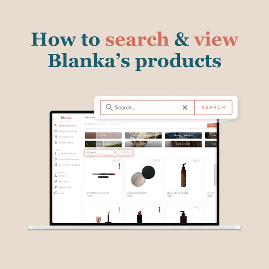 Search & view Blanka's products