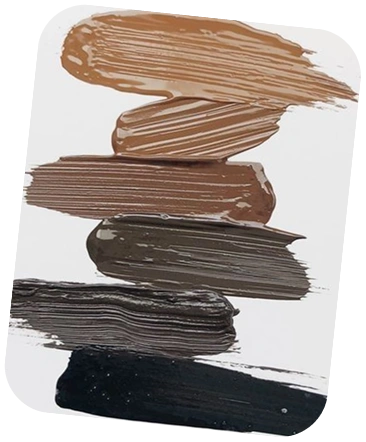 Professional brow lamination and tinting service in progress