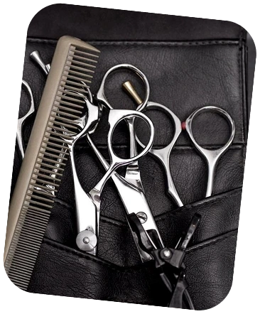 intage barber shop atmosphere with classic grooming products and styling cream