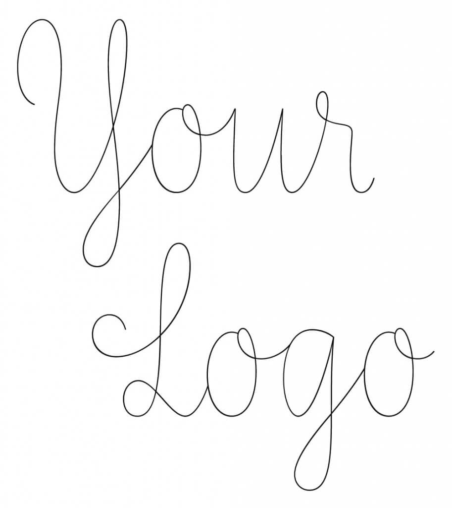 Your logo thin text example